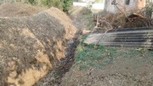 बोरीपारधी गावात खडकवासला बेबी कालवा बुजवून त्यावर अनधिकृत प्लॉटिंगचे काम